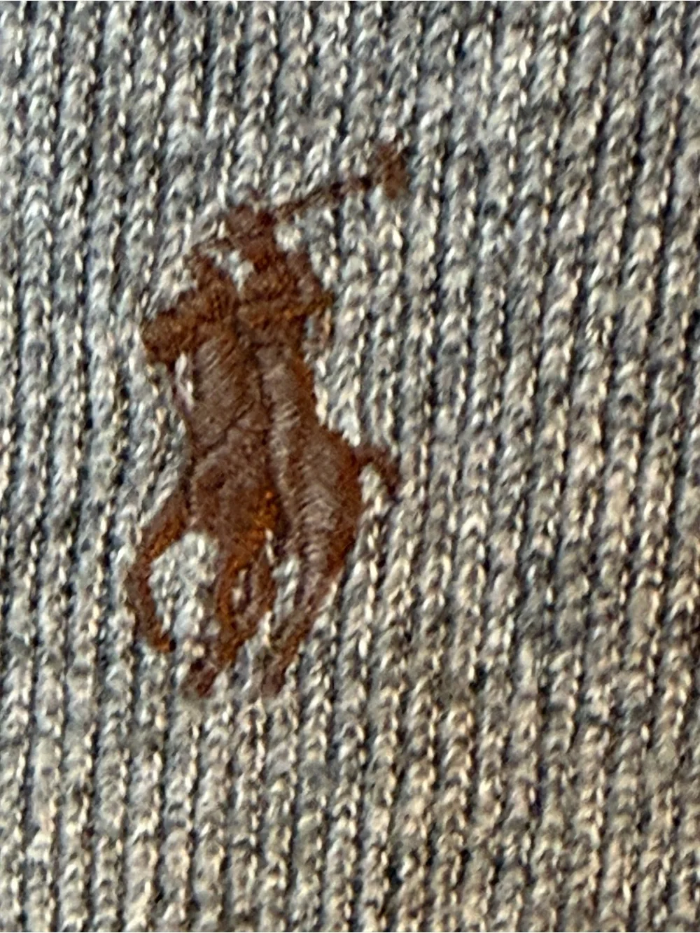 Polo Ralph Lauren Men’s 1/4 Zip Cotton Pullover Gray Large Pony Logo